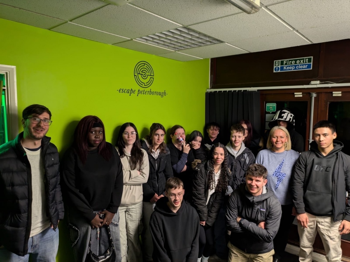 House Project Peterborough visit the Escape Rooms